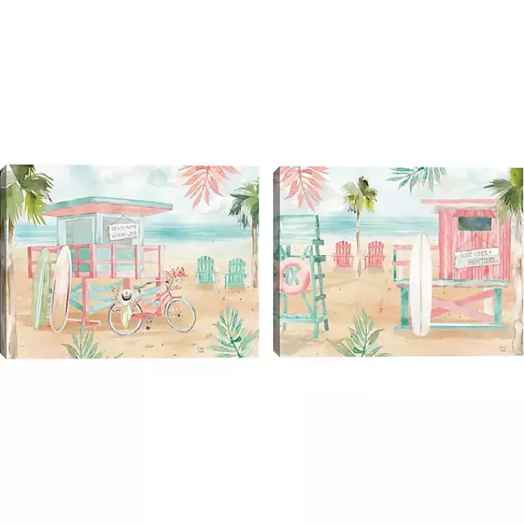 Surfs Up Canvas Art Prints, Set 2>Kirklands Home Cheap