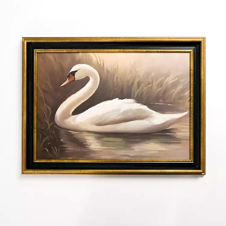 Swan Lake Framed Art Print>Kirklands Home Cheap