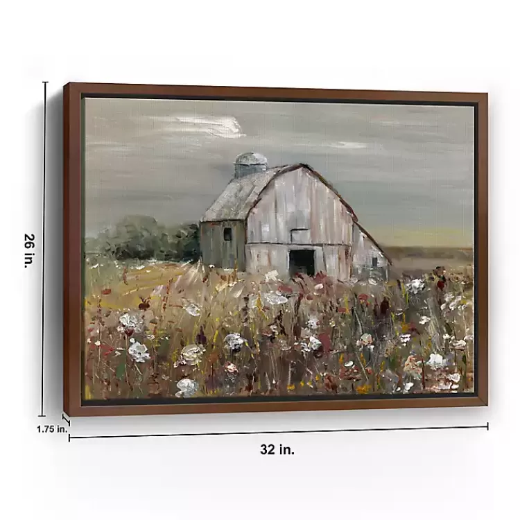 swatland_wildflower_barn_framed_canvas_art_print_2.webp Swatland Wildflower Barn Framed Canvas Art Print>Kirklands Home Fashion