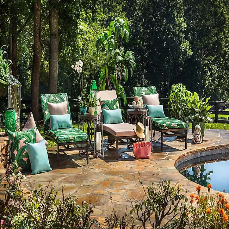 Swaying Palms Outdoor Lumbar Pillows, Set of 2>Kirklands Home Online