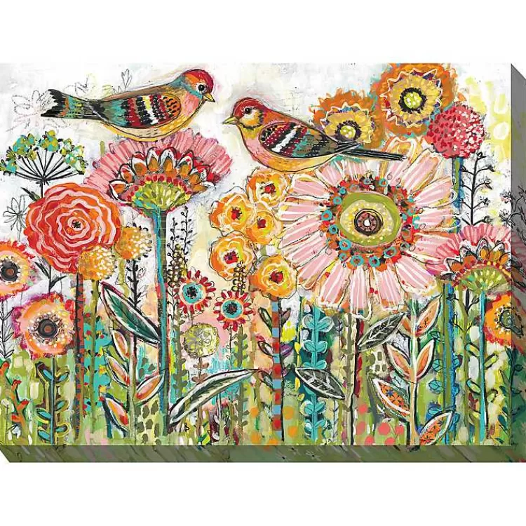 Sweet Tweets Outdoor Canvas Art Print>Kirklands Home New