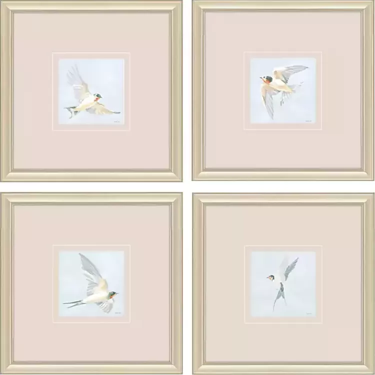 Swift Birds Framed Art Prints, Set of 4>Kirklands Home Cheap