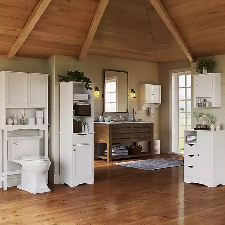 tall_white_open_shelves_cabinet_3.webp Tall Open Shelves Cabinet>Kirklands Home Clearance