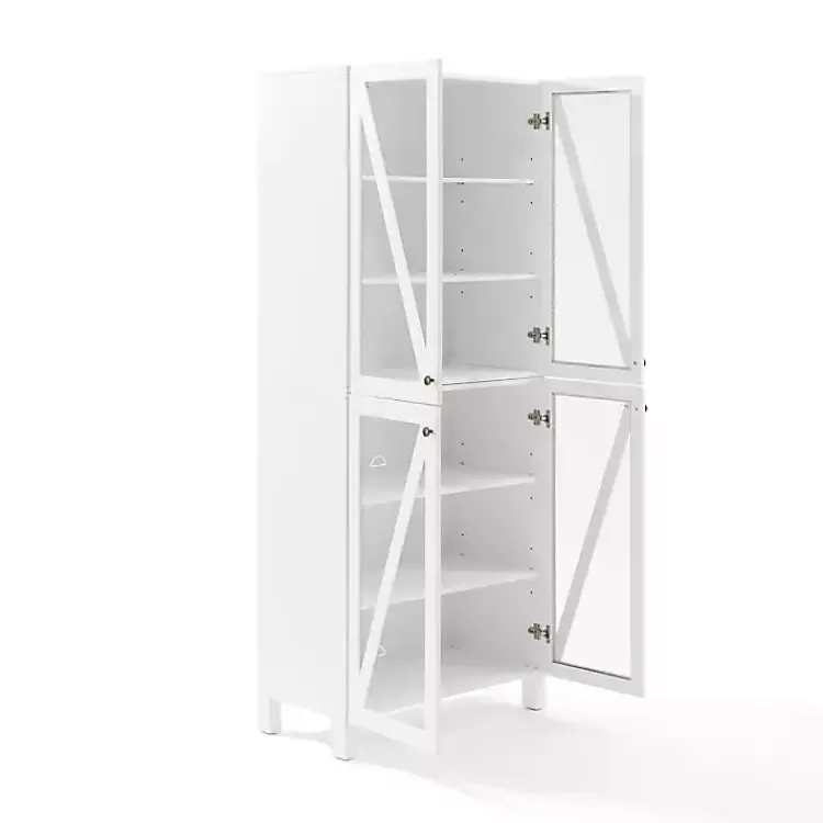 tall_white_triangle_door_wood_cabinet_2.webp Tall Triangle 4-Door Wood Cabinet>Kirklands Home Discount