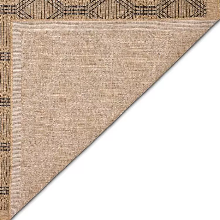 Tan & Black Diamonds Indoor/Outdoor Area Rug, 7x9>Kirklands Home Outlet