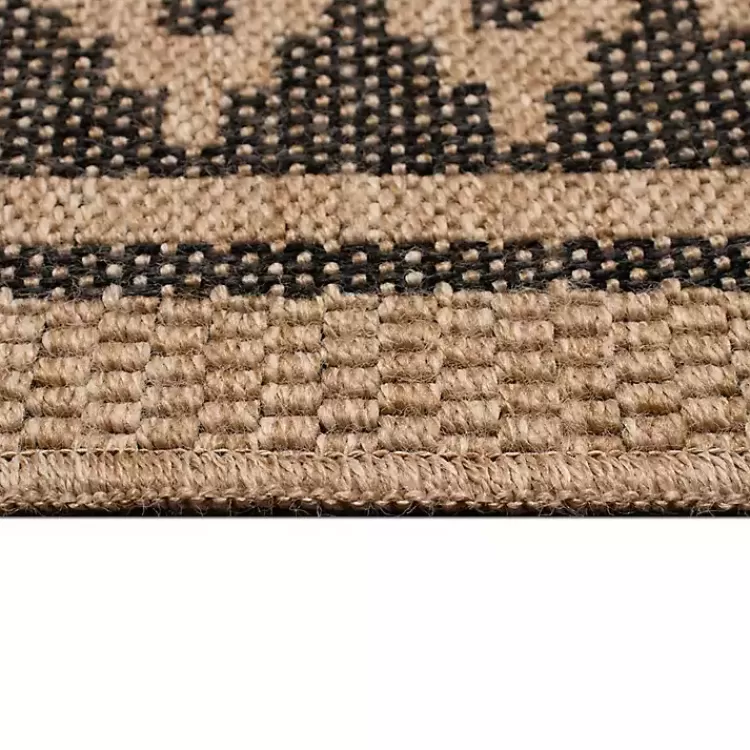 tan__black_zig_zag_indooroutdoor_area_rug_x_3.webp Tan & Black Zig Zag Indoor/Outdoor Area Rug, 5x7>Kirklands Home Clearance