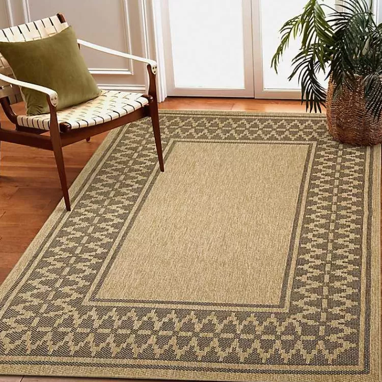tan__black_zig_zag_indooroutdoor_area_rug_x_5.webp Tan & Black Zig Zag Indoor/Outdoor Area Rug, 5x7>Kirklands Home Clearance