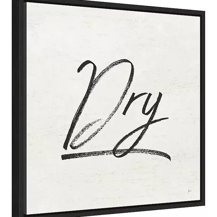 Tan and Black Dry Laundry Framed Wall Plaque>Kirklands Home Online