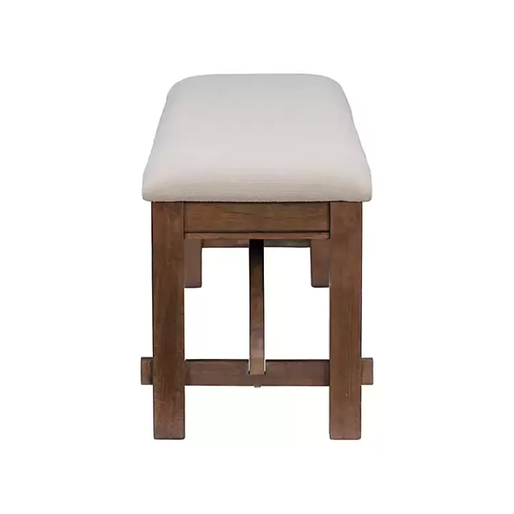 tan_basketweave_upholstered_wood_bench_5.webp Basketweave Upholstered Wood Bench>Kirklands Home Sale