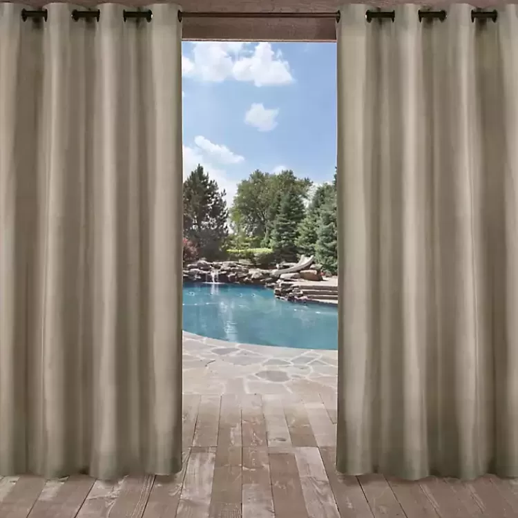 Biscayne Outdoor Curtain Panel Set, 120 in.>Kirklands Home Store