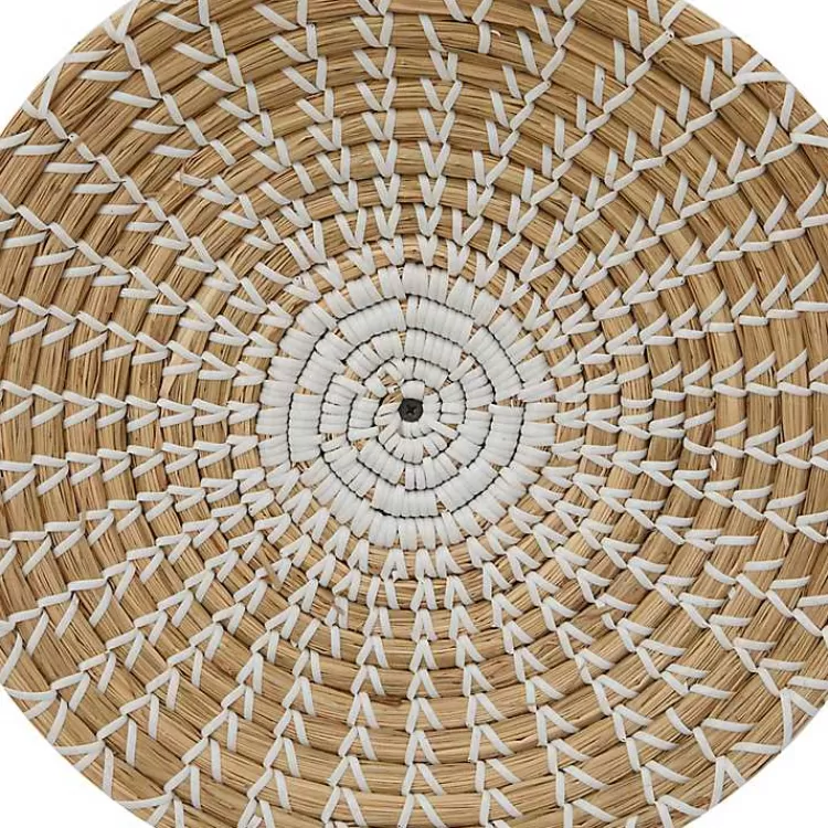 tan_bohemian_seagrass_pc_wall_plaque_set_3.webp Tan Bohemian Seagrass 5-pc. Wall Plaque Set>Kirklands Home Shop