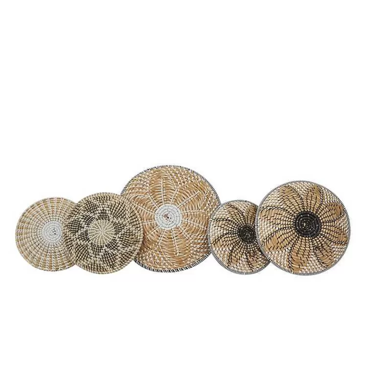 tan_bohemian_seagrass_pc_wall_plaque_set_8.webp Tan Bohemian Seagrass 5-pc. Wall Plaque Set>Kirklands Home Shop