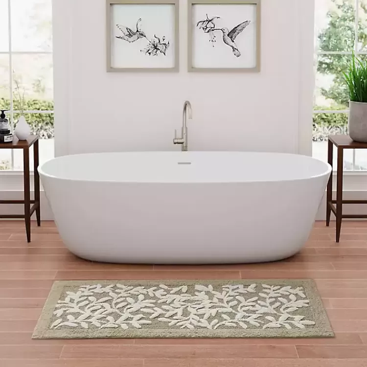 Tan Botanical Cotton Bath Mat, 60 in.>Kirklands Home Clearance