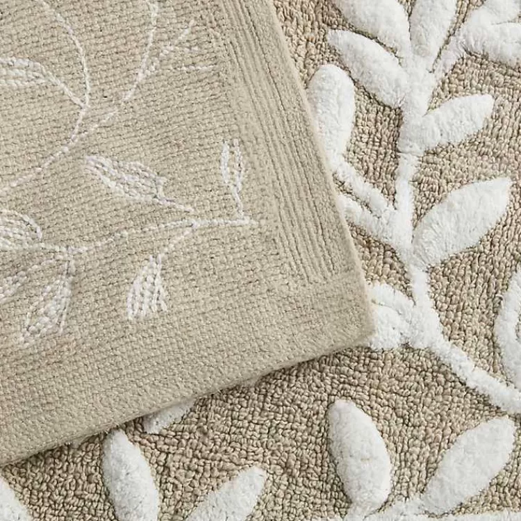 tan_botanical_cotton_bath_mat__in_4.webp Tan Botanical Cotton Bath Mat, 60 in.>Kirklands Home Clearance