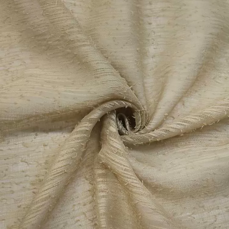 tan_boucle_sheer_single_curtain_panel__in_5-1.webp Boucle Sheer Single Curtain Panel, 84 in.>Kirklands Home Fashion
