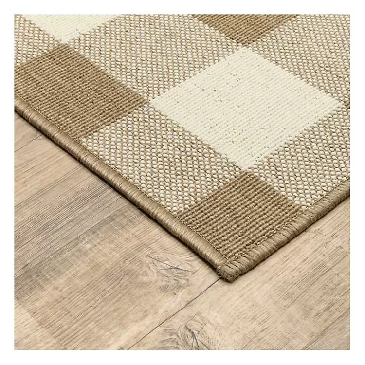 Buffalo Check Outdoor Area Rug, 5x7>Kirklands Home Outlet