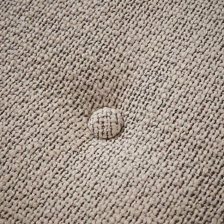 tan_button_tufted_wood_bench_7.webp Button Tufted Wood Bench>Kirklands Home Shop