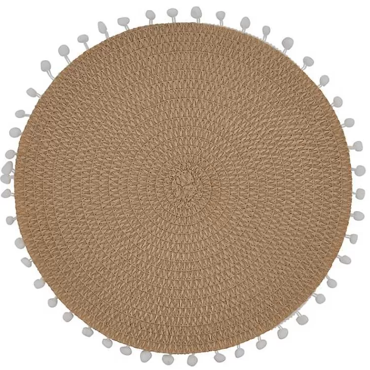 Circular Pom Pom Placemats, Set of 4>Kirklands Home Shop