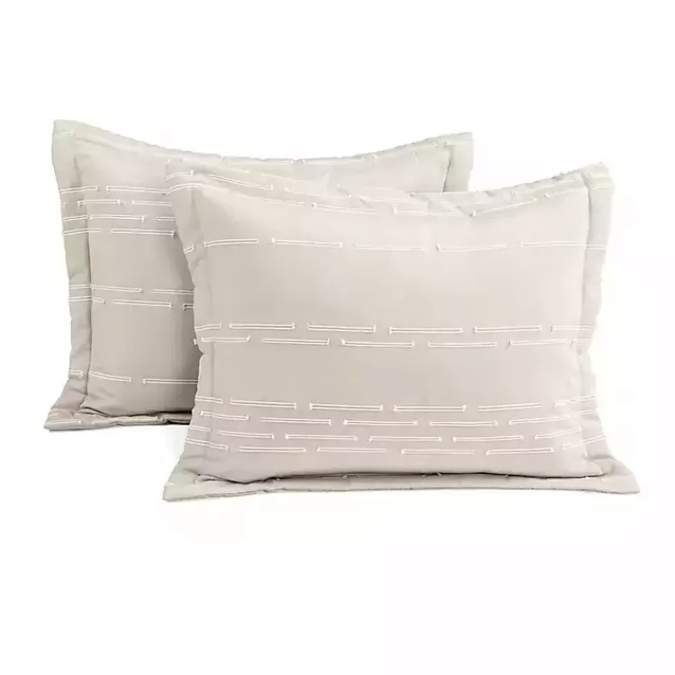 tan_clipped_stripe_pc_cali_king_comforter_set_4.webp Clipped Stripe 3-pc. Cali King Comforter Set>Kirklands Home New