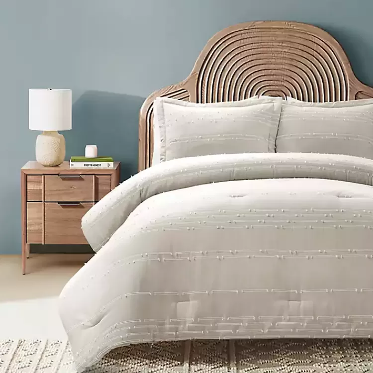 Clipped Stripe 3-pc. Full/Queen Comforter Set>Kirklands Home Sale
