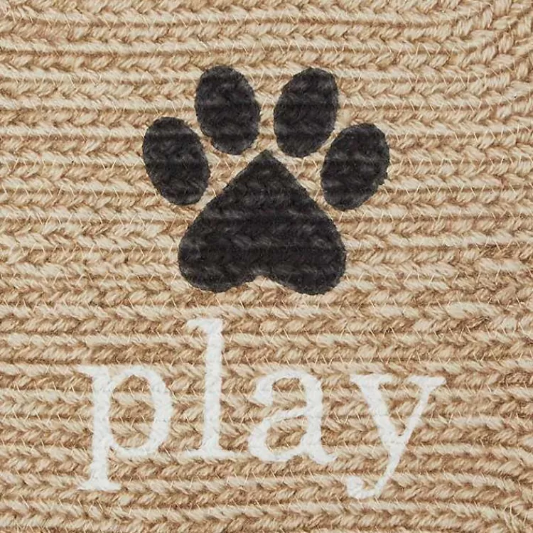 tan_eat_play_love_boneshaped_pet_bowl_mat_3.webp Eat Play Love Bone-Shaped Pet Bowl Mat>Kirklands Home Discount