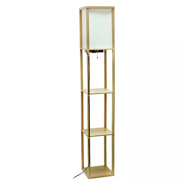 tan_etagere_shelf_charging_floor_lamp_5.webp Etagere Shelf Charging Floor Lamp>Kirklands Home Clearance