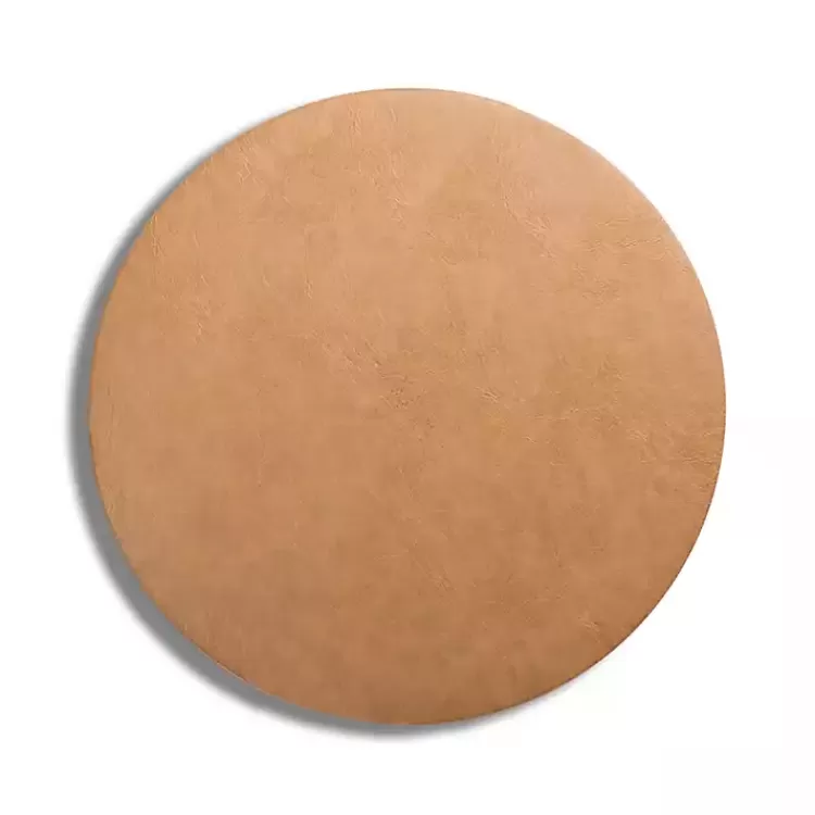 Faux Leather Round Placemat>Kirklands Home Online