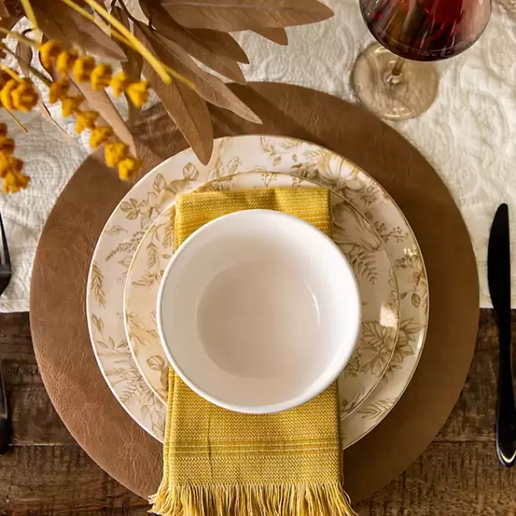 Faux Leather Round Placemats, Set of 4>Kirklands Home Flash Sale