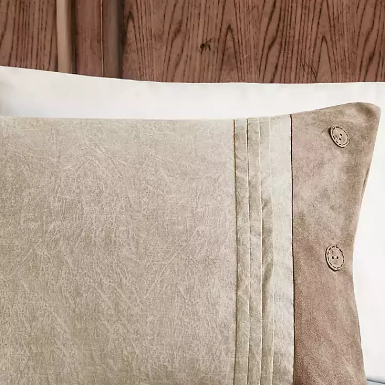 tan_faux_suede_pc_king_comforter_set_3.webp Faux Suede 7-pc. King Comforter Set>Kirklands Home Flash Sale