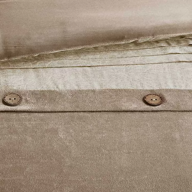 tan_faux_suede_pc_king_comforter_set_5.webp Faux Suede 7-pc. King Comforter Set>Kirklands Home Flash Sale