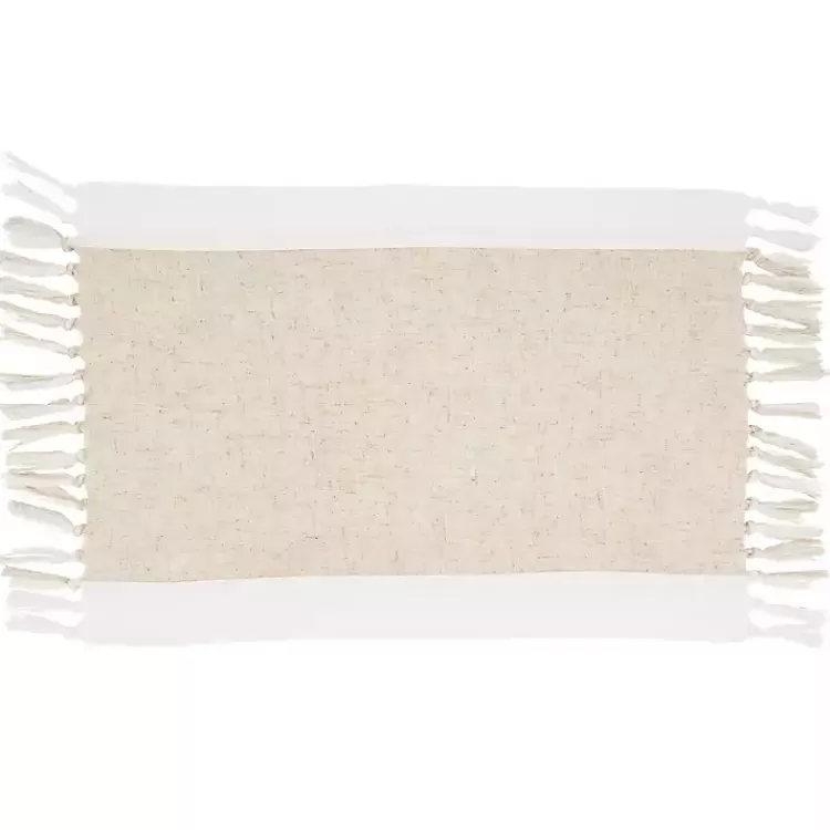 Tan Fringed Two Tone 4-pc. Placemat Set>Kirklands Home Clearance
