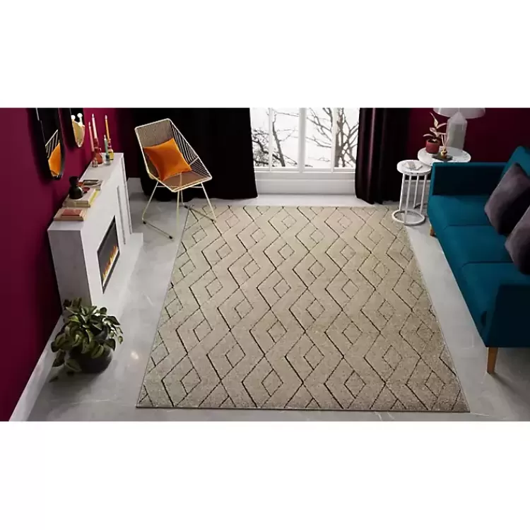 tan_modern_chevron_area_rug_x_2.webp Modern Chevron Area Rug, 5x7>Kirklands Home Hot