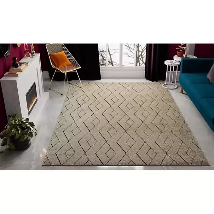 tan_modern_chevron_area_rug_x_5.webp Modern Chevron Area Rug, 5x7>Kirklands Home Hot