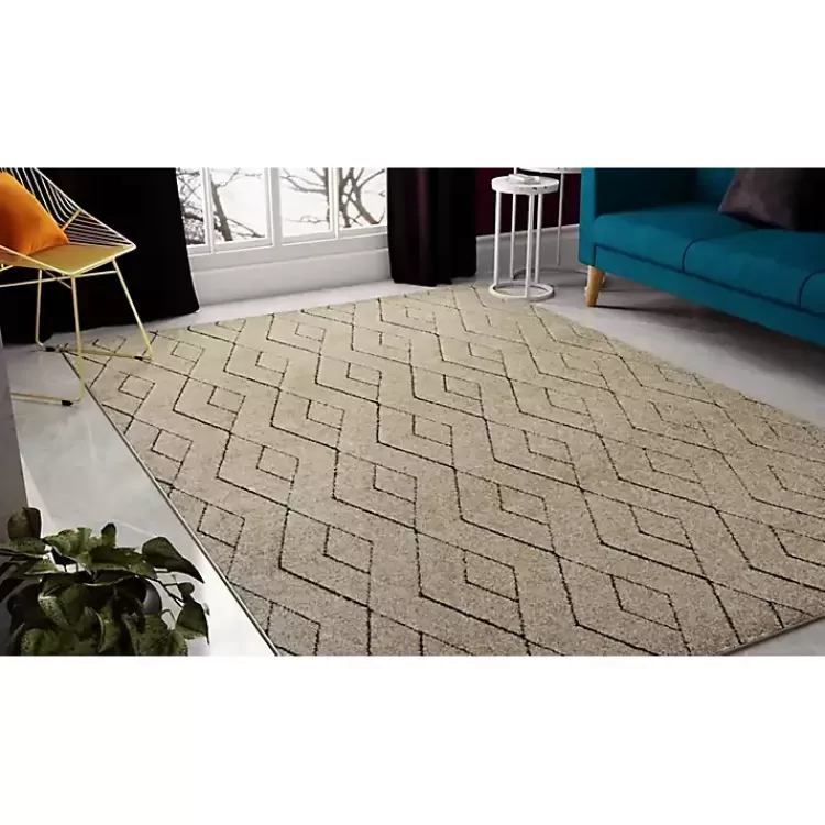 tan_modern_chevron_area_rug_x_7.webp Modern Chevron Area Rug, 5x7>Kirklands Home Hot