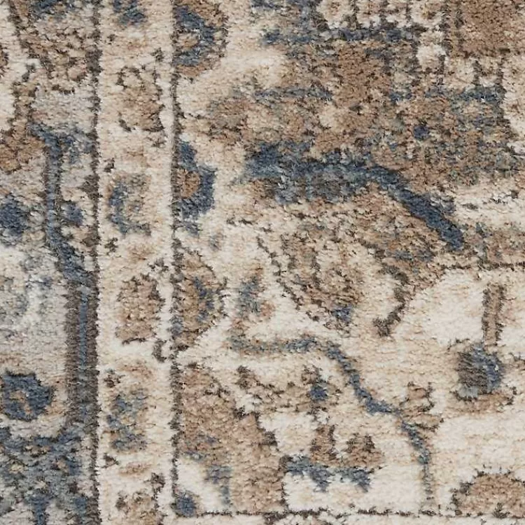 tan_navaro_medallion_round_area_rug__ft_3.webp Tan Navaro Medallion Round Area Rug, 5 ft.>Kirklands Home New