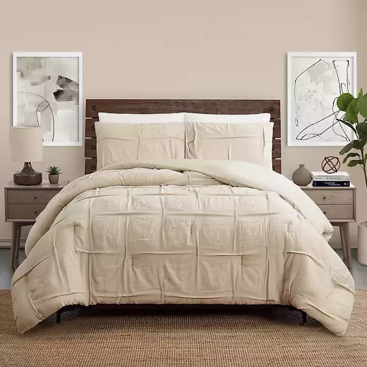 Riley Pleated 3-pc. Full/Queen Comforter Set>Kirklands Home New