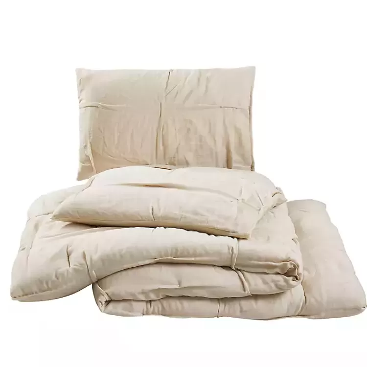 tan_riley_pleated_pc_fullqueen_comforter_set_6.webp Riley Pleated 3-pc. Full/Queen Comforter Set>Kirklands Home New