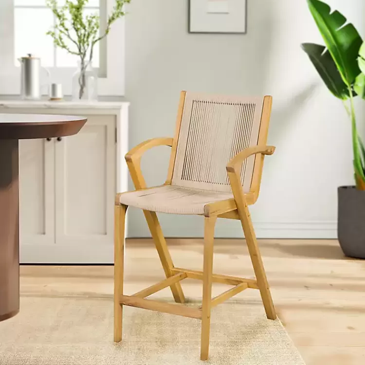 tan_rope_and_honey_wood_counter_stool_7.webp Rope and Honey Wood Counter Stool>Kirklands Home Online