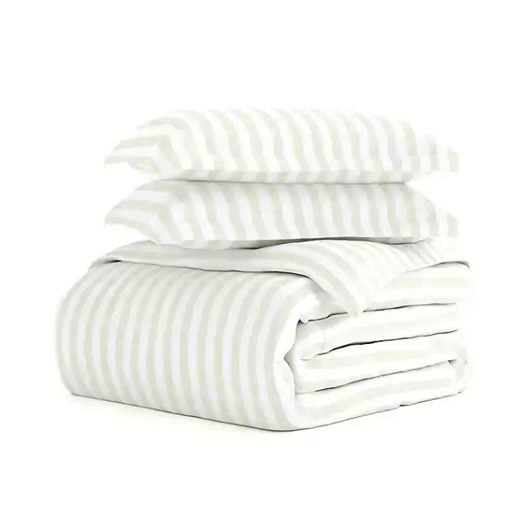 Tan Rugged Stripe 2-pc. Twin Duvet Cover Set>Kirklands Home Fashion