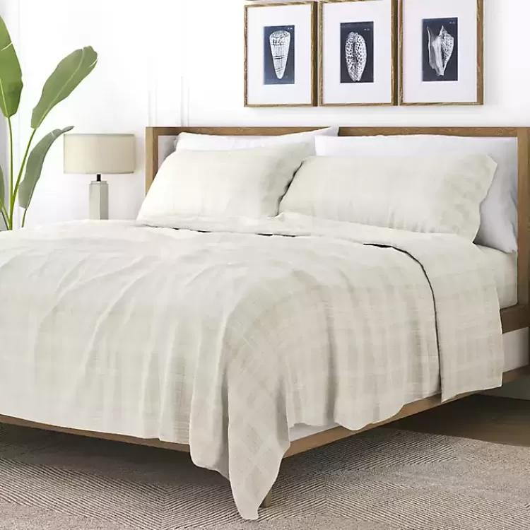 Soft Thatch 3-pc. Twin Sheet Set>Kirklands Home Cheap