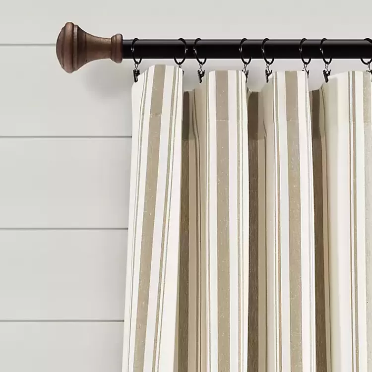 tan_stripe_farmhouse_curtain_panel_set__in_2.webp Stripe Farmhouse Curtain Panel Set, 95 in.>Kirklands Home Shop