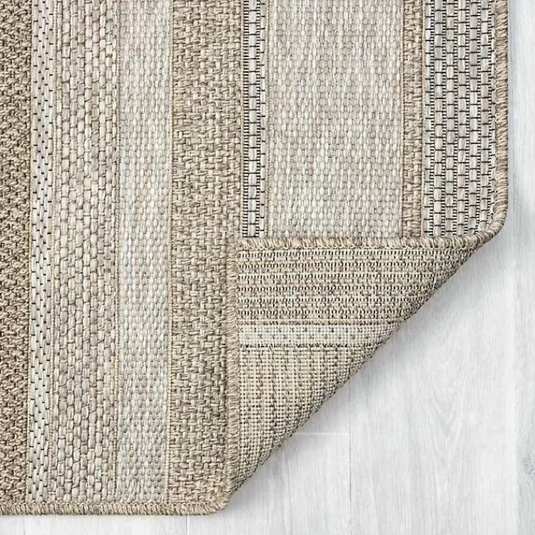 tan_striped_indooroutdoor_area_rug_x_4-1.webp Striped Indoor/Outdoor Area Rug, 5x7>Kirklands Home New