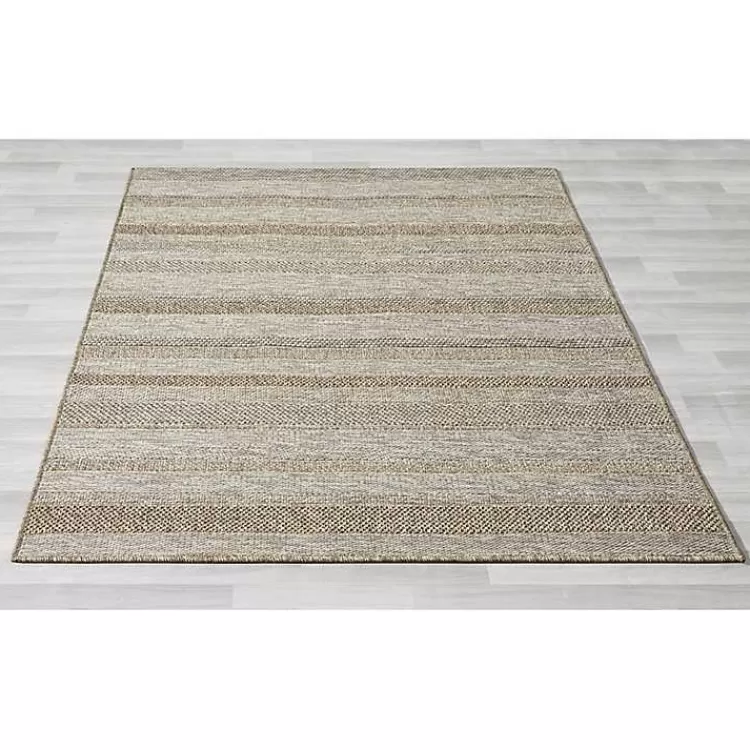 tan_striped_indooroutdoor_area_rug_x_8.webp Striped Indoor/Outdoor Area Rug, 7x9>Kirklands Home Best