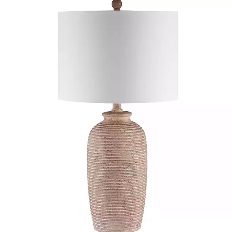 Tan Textured Kensin Table Lamp>Kirklands Home Discount