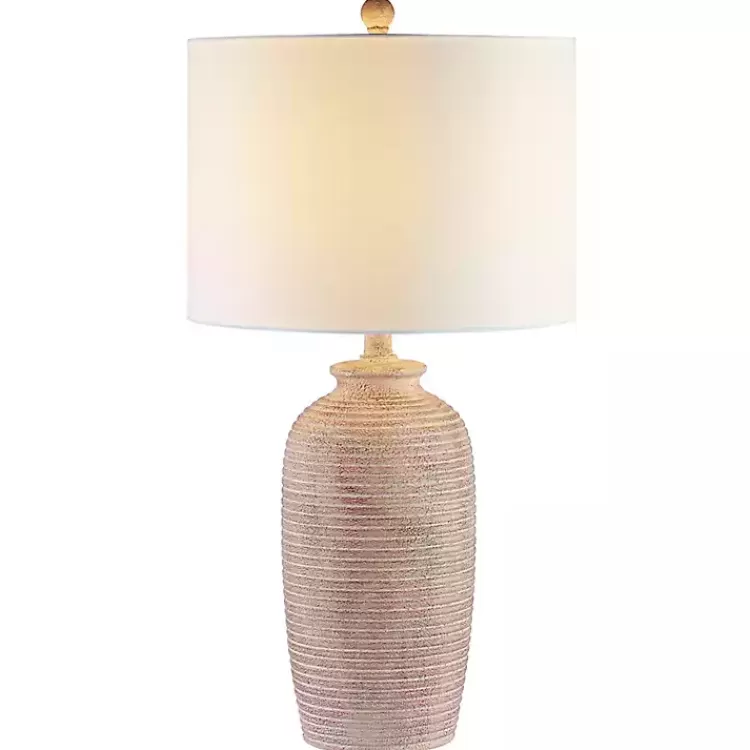 Tan Textured Kensin Table Lamp>Kirklands Home Discount