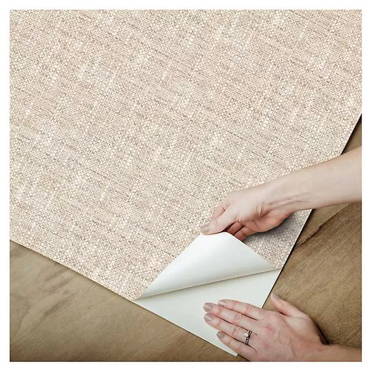 tan_textured_poplin_peel__stick_wallpaper_4.webp Textured Poplin Peel & Stick Wallpaper>Kirklands Home Store