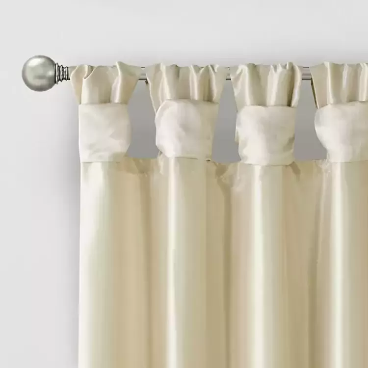 tan_twist_top_curtain_panel__in_2.webp Twist Top Curtain Panel, 108 in.>Kirklands Home Online