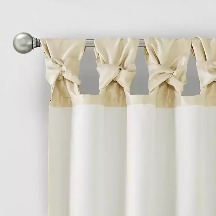 tan_twist_top_curtain_panel__in_3.webp Twist Top Curtain Panel, 108 in.>Kirklands Home Online