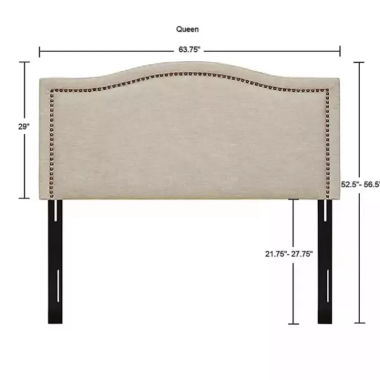tan_upholstered_augusta_queen_headboard_5.webp Upholstered Augusta Queen Headboard>Kirklands Home Cheap