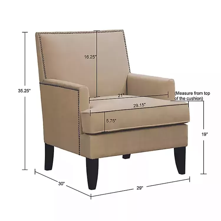 tan_upholstered_colton_accent_chair_5.webp Upholstered Colton Accent Chair>Kirklands Home Hot
